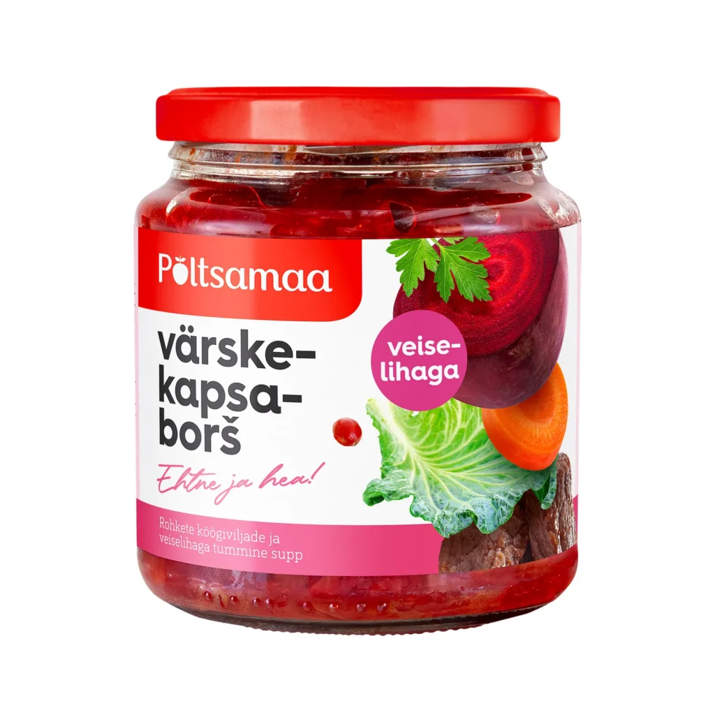 Põltsamaa Värskekapsaborš veiselihaga 530 g